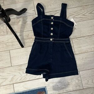 Maeve NWT blue jean romper sz 6.